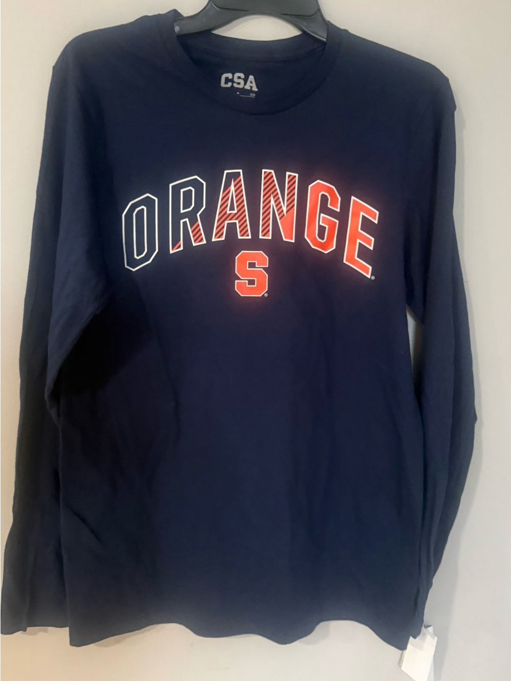CSA Navy Long-Sleeve 'Orange S' Graphic Tee